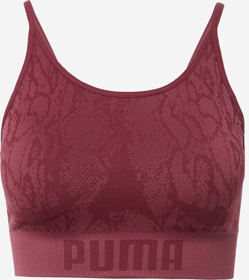 PUMA - Bustier Sujetador deportivo en lila: frente