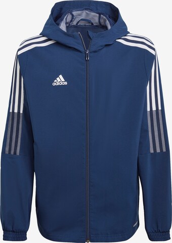 ADIDAS PERFORMANCE Athletic Jacket 'Tiro 21' in Blue: front