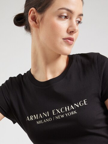 ARMANI EXCHANGE Μπλουζάκι 'Milano New York' σε μαύρο