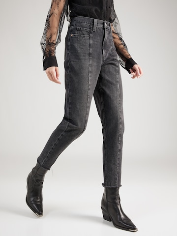 LEVI'S ® Tapered Jeans 'HW Mom Jean Altered' in Schwarz: predná strana