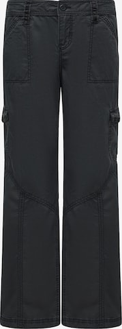 Baggy Pantalon cargo HOLLISTER en gris : devant