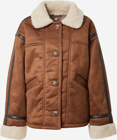 TOPSHOP Übergangsjacke in creme / cognac, Produktansicht