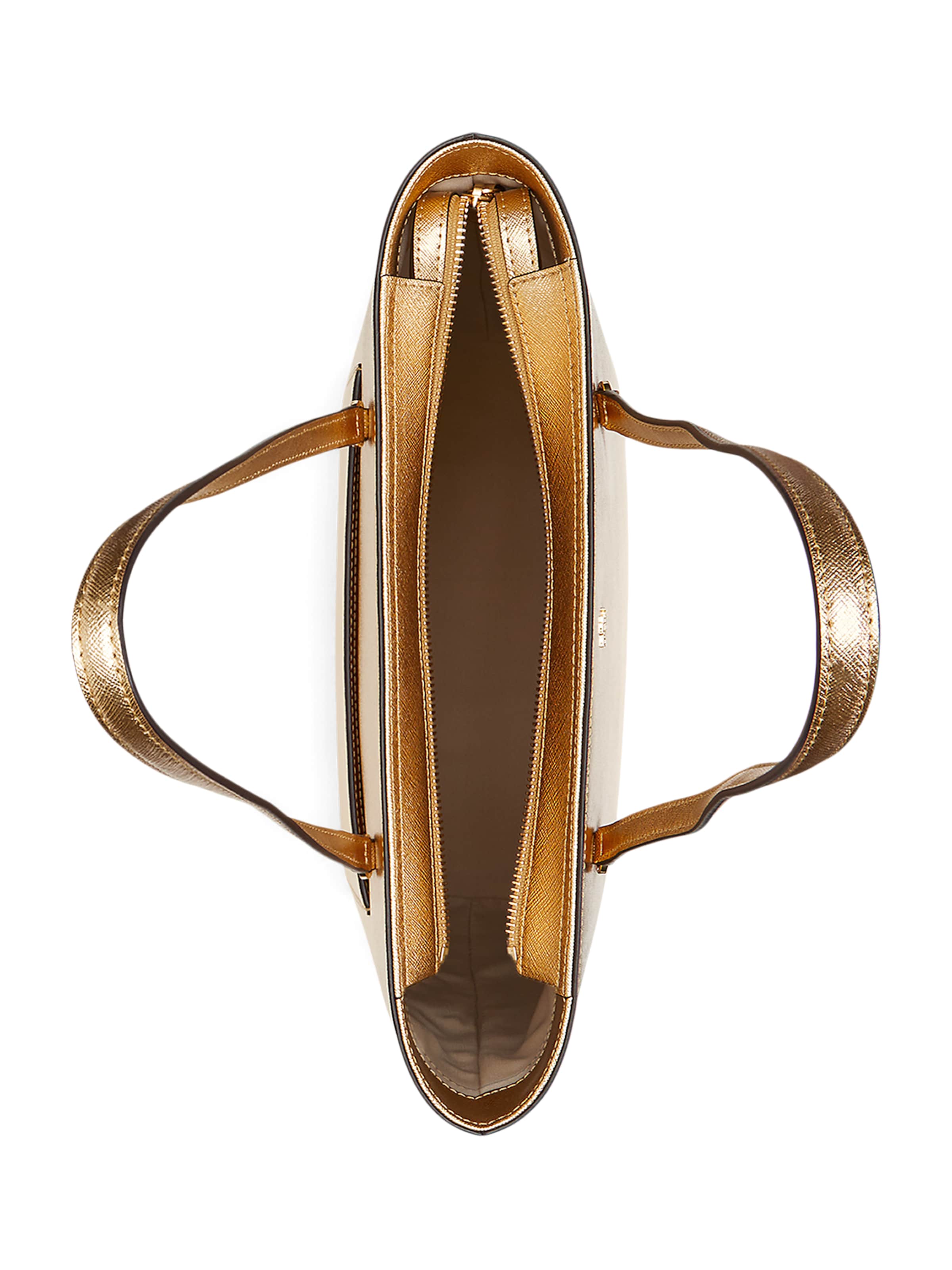 Lauren Ralph Lauren - Shopper 'KARLY' em ouro
