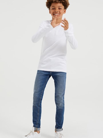 T-Shirt WE Fashion en blanc