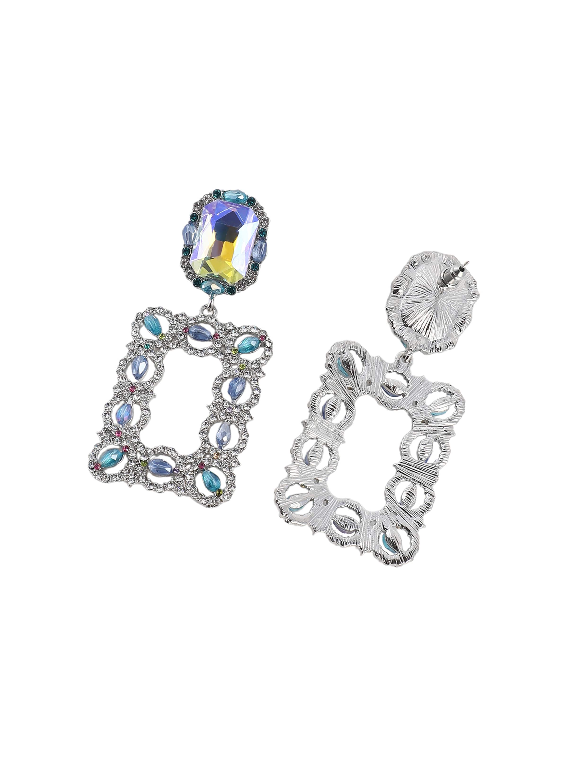 SOHI Серьги 'Septima' в Серебристый