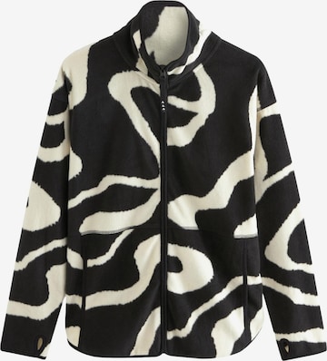 Veste en polaire Next en noir : devant