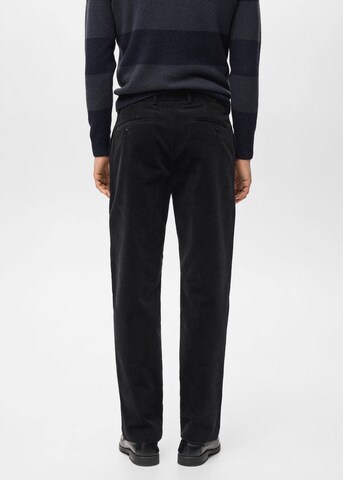 MANGO MAN Regular Pants 'Voyage' in Black