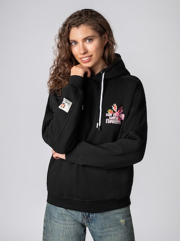 Sublevel Sweatshirt in Schwarz: Vorderseite