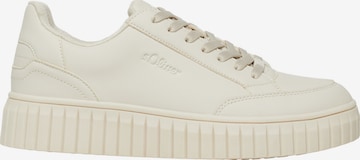 s.Oliver Sneakers laag in Beige: voorkant
