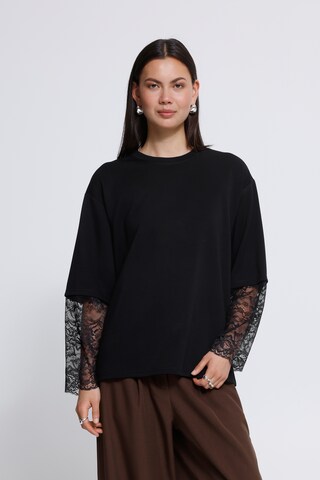 ICHI Shirt 'IHKAIWA LS' in Black: front