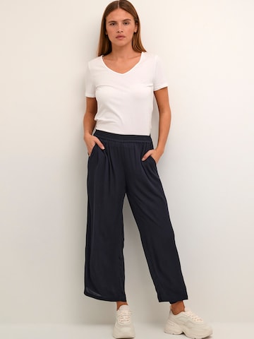 Wide leg Pantaloni 'Dacia Amber' de la Kaffe pe albastru