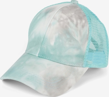 styleBREAKER Cap 'Ponytail Baseball Cap Batik mit Mesh Einsatz' in Grau: Vorderseite