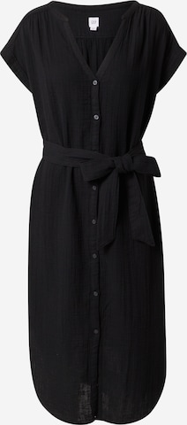 GAP Shirt Dress in Black: front