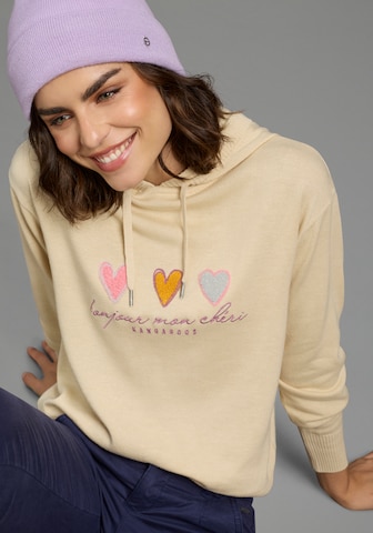 KangaROOS Pullover in Beige