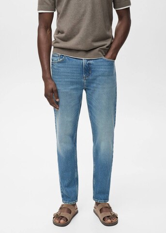 MANGO MAN Tapered Jeans 'Ben' in Blau: Vorderseite