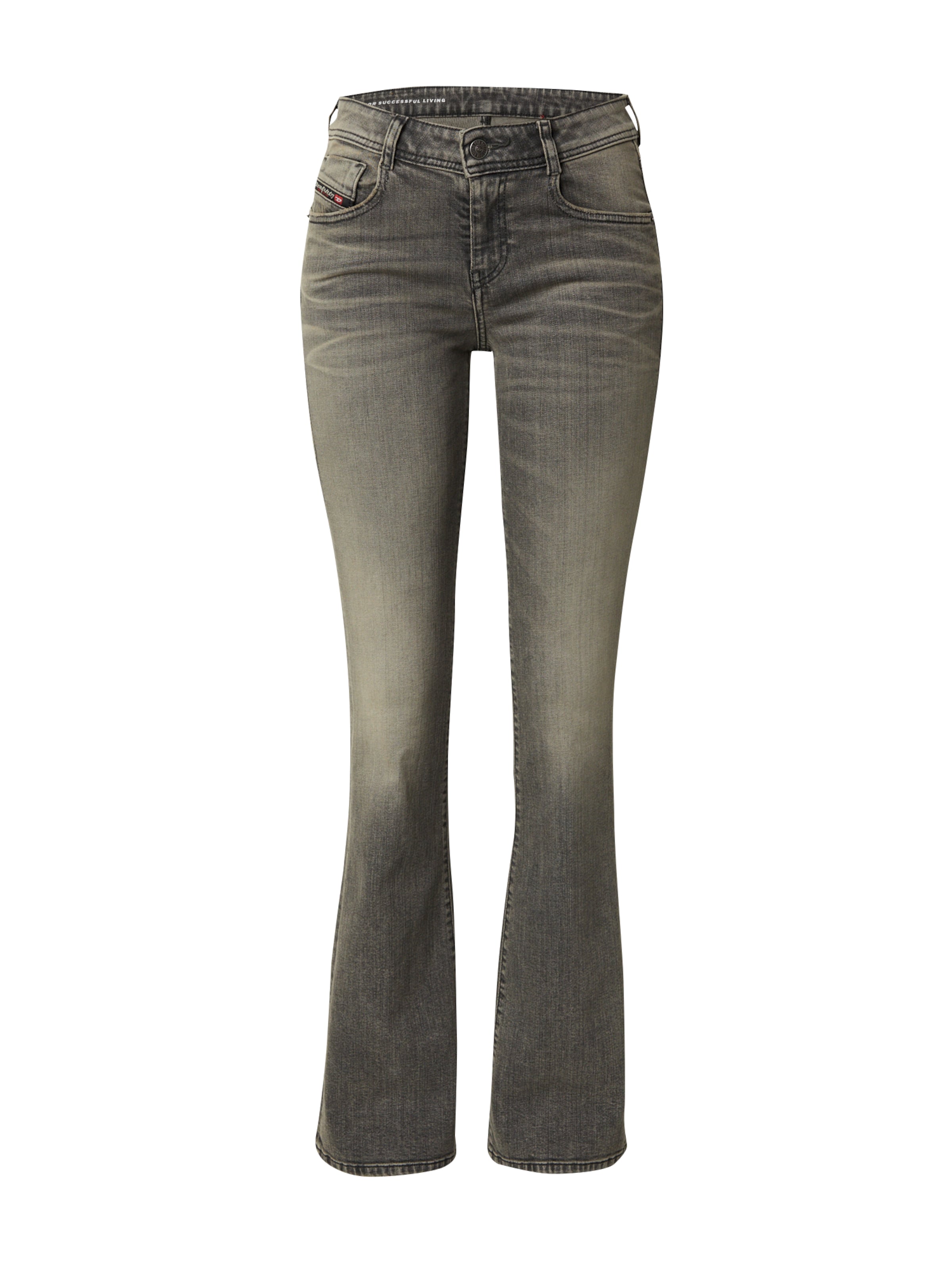DIESEL Flared Jeans &#x27;1969 D-EBBEY&#x27; in Grijs: voorkant