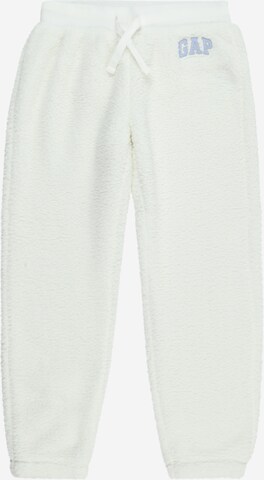 Effilé Pantalon GAP en blanc : devant