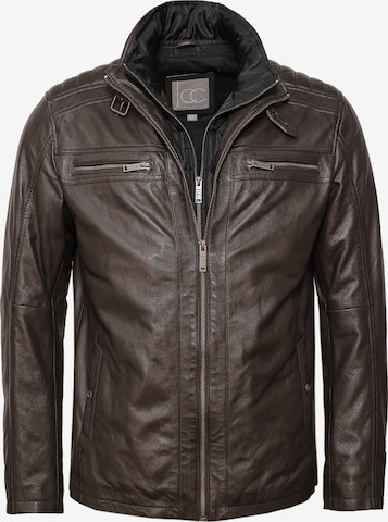 Veste mi-saison JCC en marron : devant