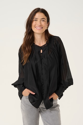 Cream Bluse 'Friil' in Schwarz: Vorderseite