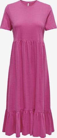 ONLY Платье 'MAY' в Ярко-розовый: спереди
