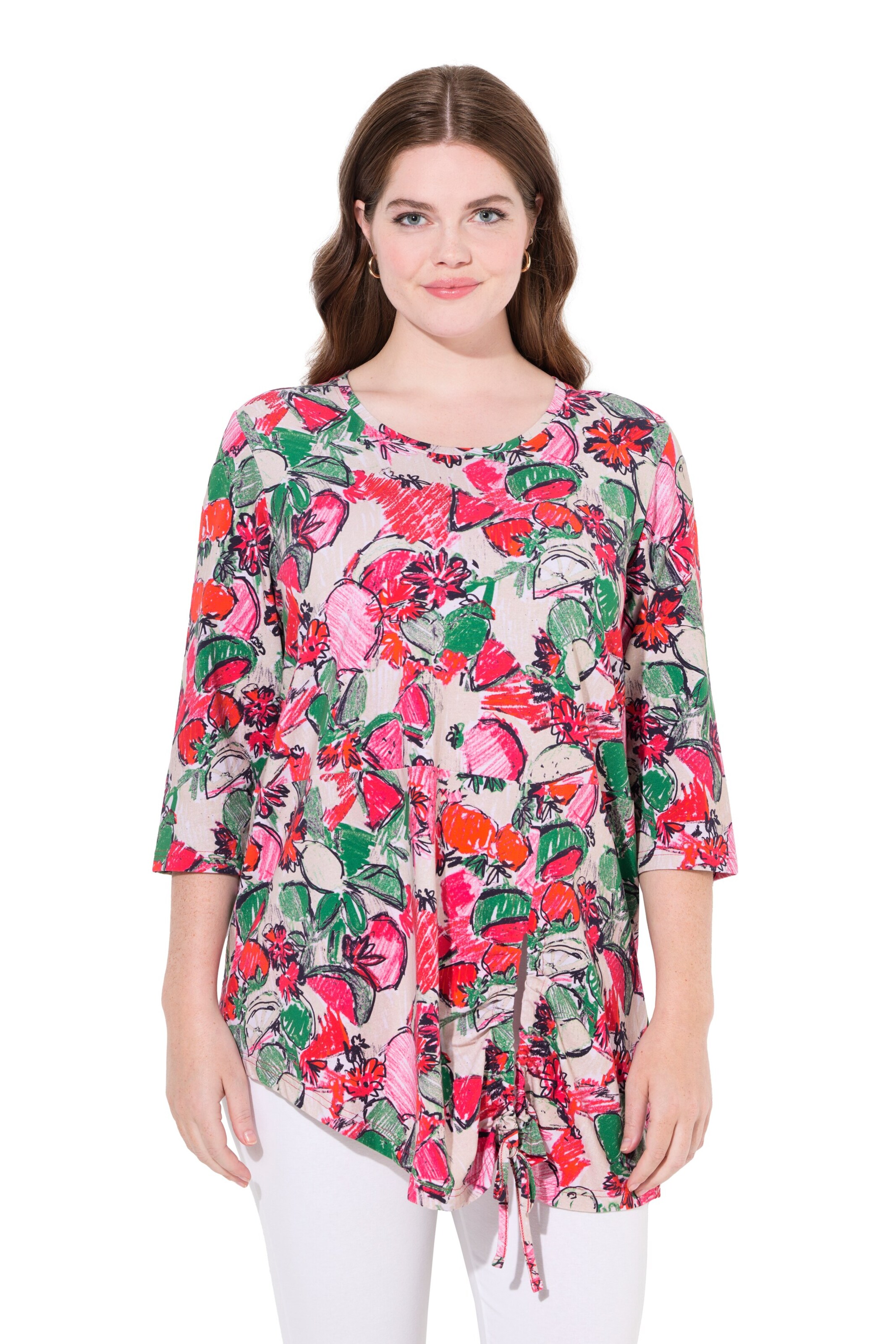 Ulla Popken Shirt in Roze: voorkant