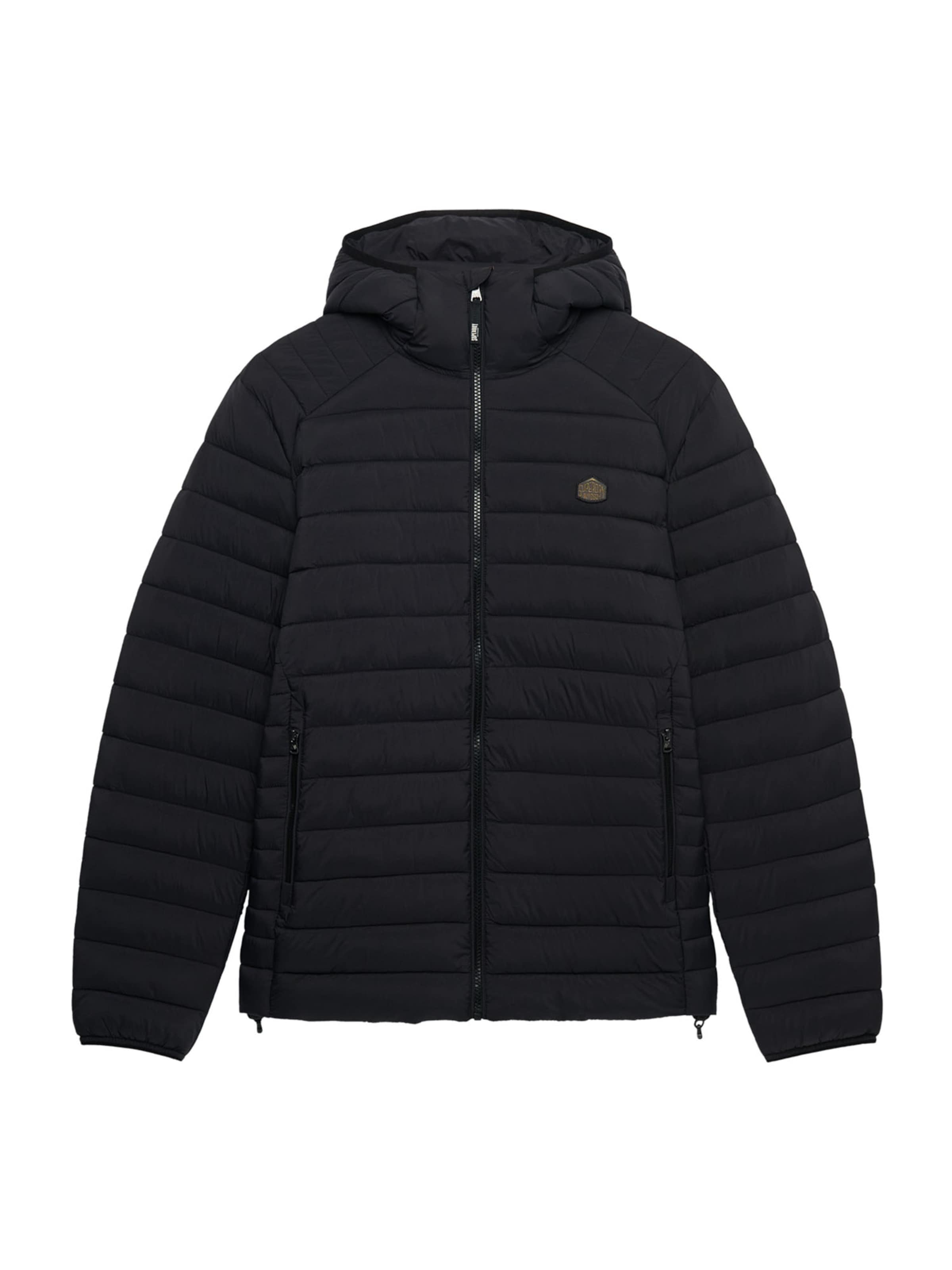 Superdry Tussenjas 'FUJI LITE' in Zwart: voorkant