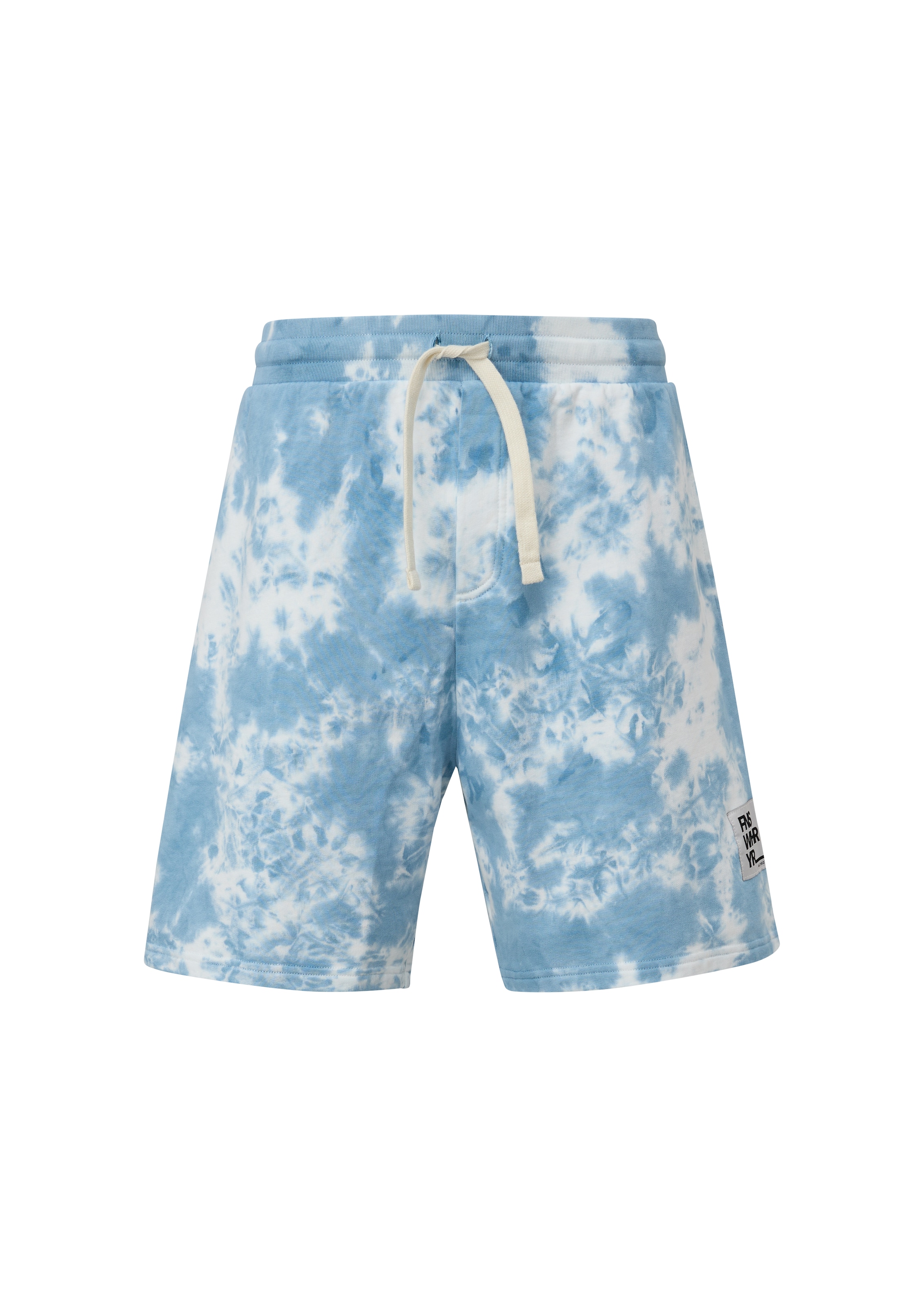 QS Wide leg Broek in Blauw: voorkant