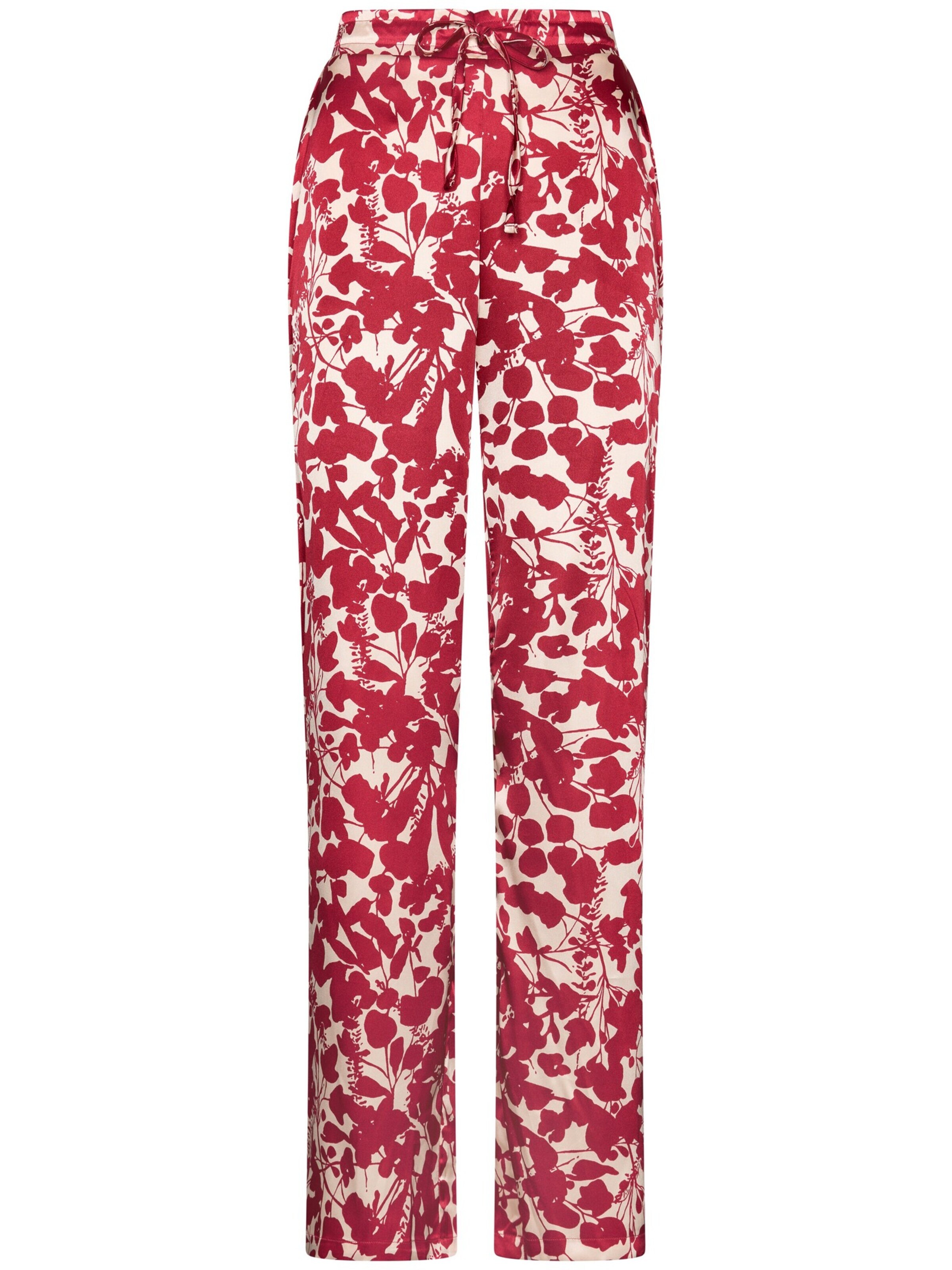 Pastunette Pyjama 'Premium - Scarlet Bloom'‌‌‌‌‌‌‌‌ in Rot