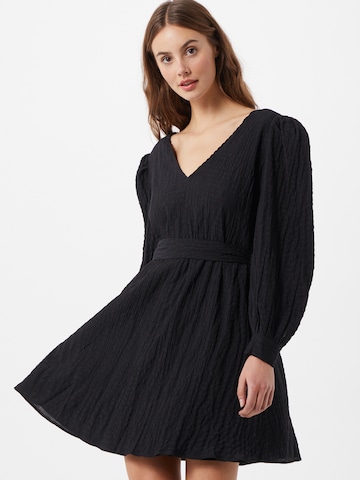 Neo Noir Kleid 'Grace' in Schwarz: Vorderseite
