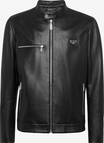 Philipp Plein - Chaqueta de entretiempo en negro: frente