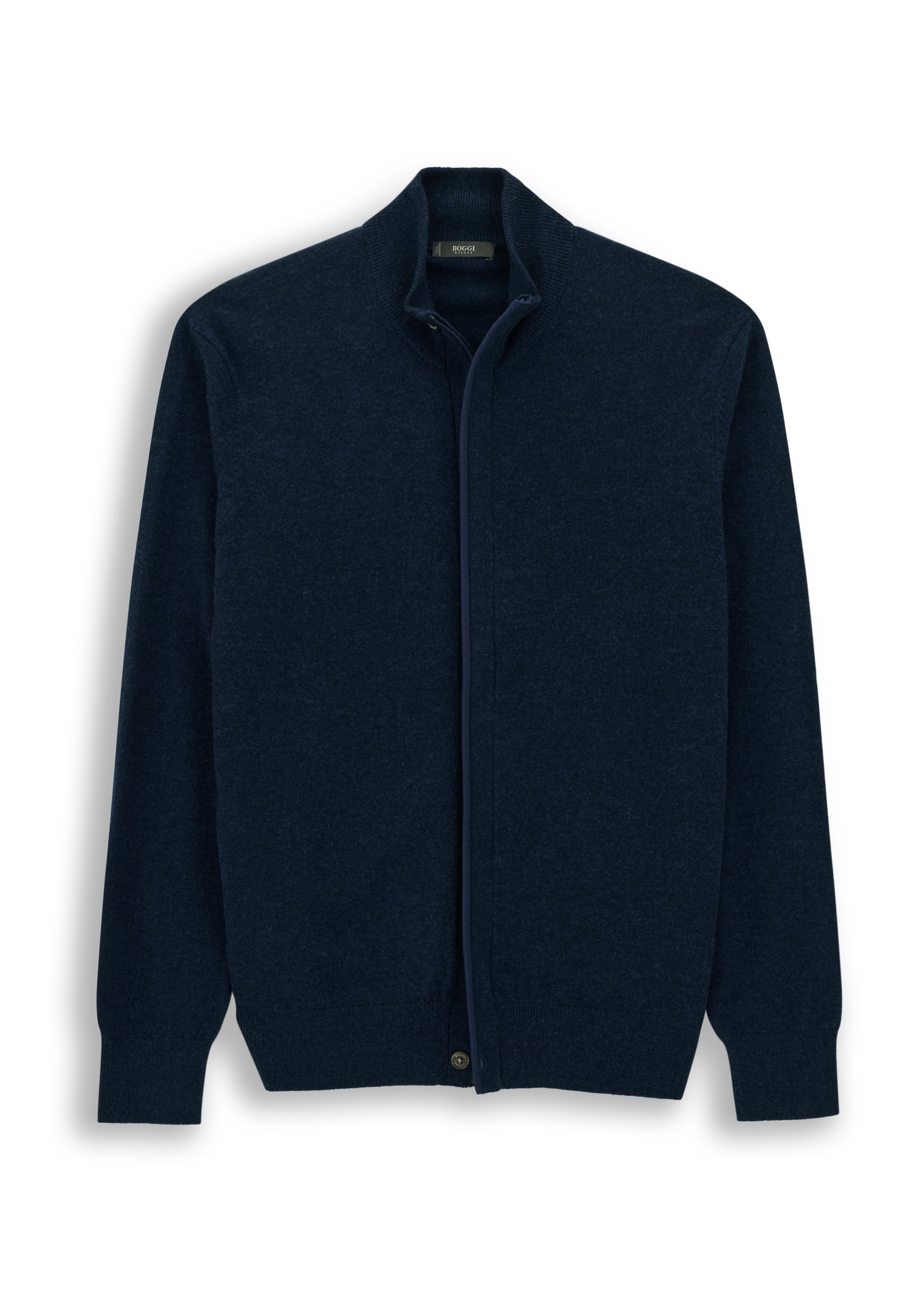 Boggi Milano Gebreid vest in Blauw: voorkant