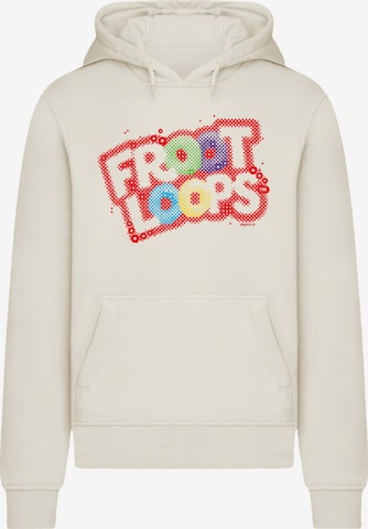 F4NT4STIC Sweatshirt 'Kellogg's Froot Loops Breakfast Cereal Pop Art' in Beige: front