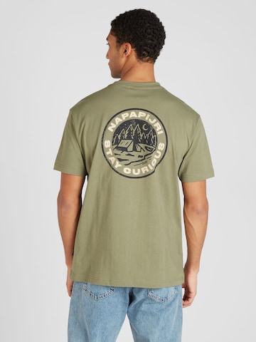 NAPAPIJRI Shirt 'S-KOTCHO' in Groen: voorkant