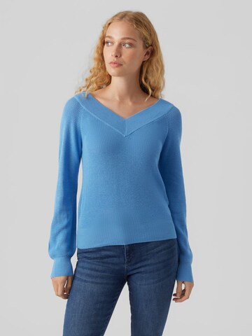 VERO MODA Sweater 'New Lexsun' in Blue: front