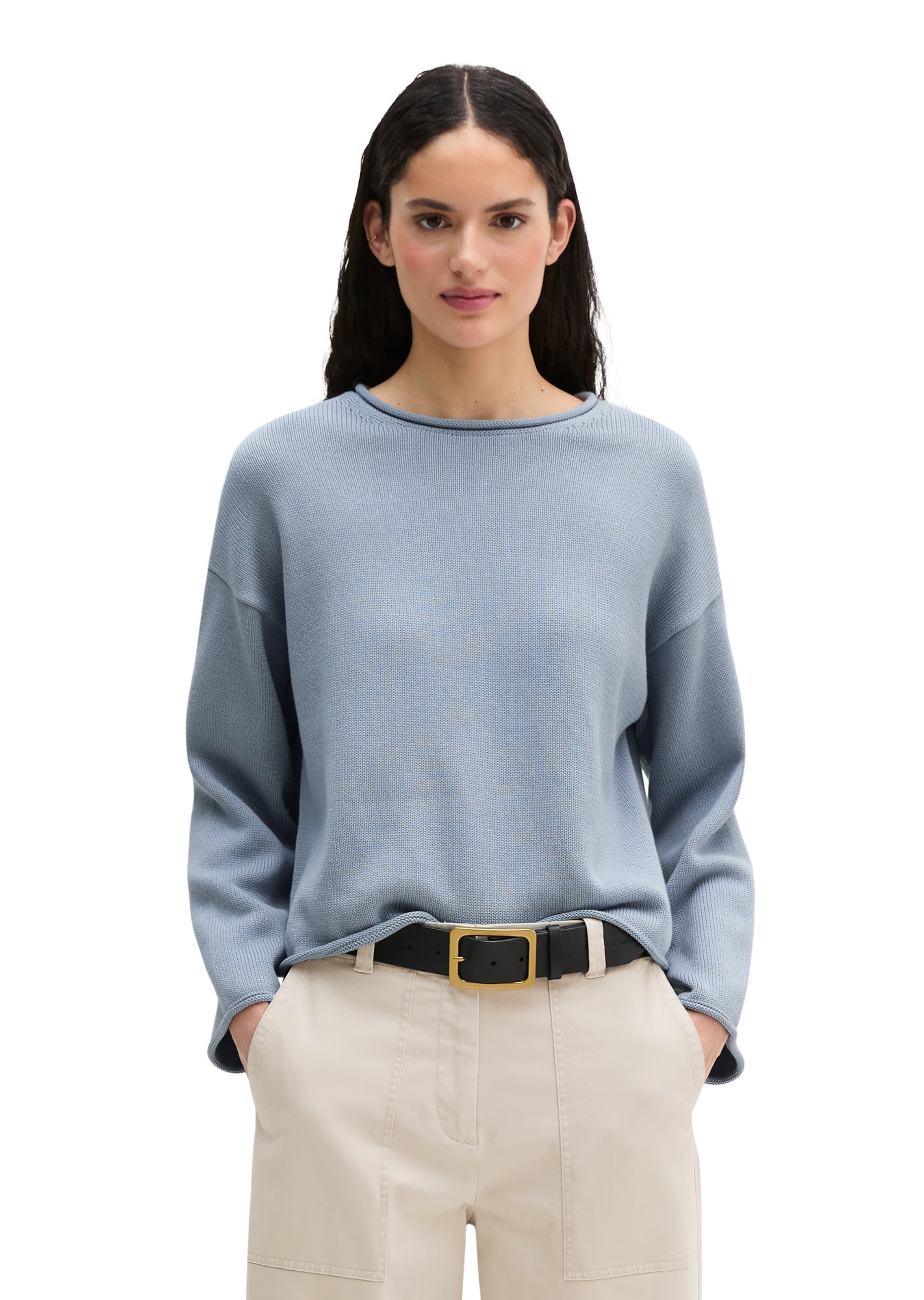 Marc O'Polo Oversized sweater in Grey: front