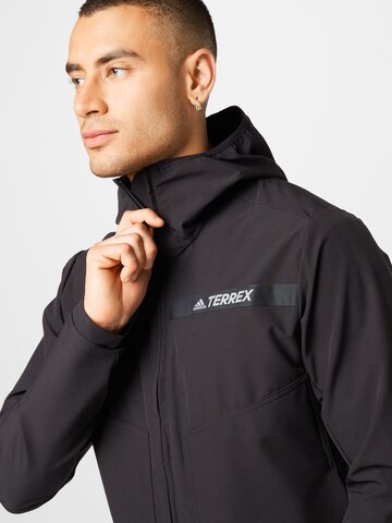 Veste outdoor 'Multi Soft Shell' ADIDAS TERREX en noir