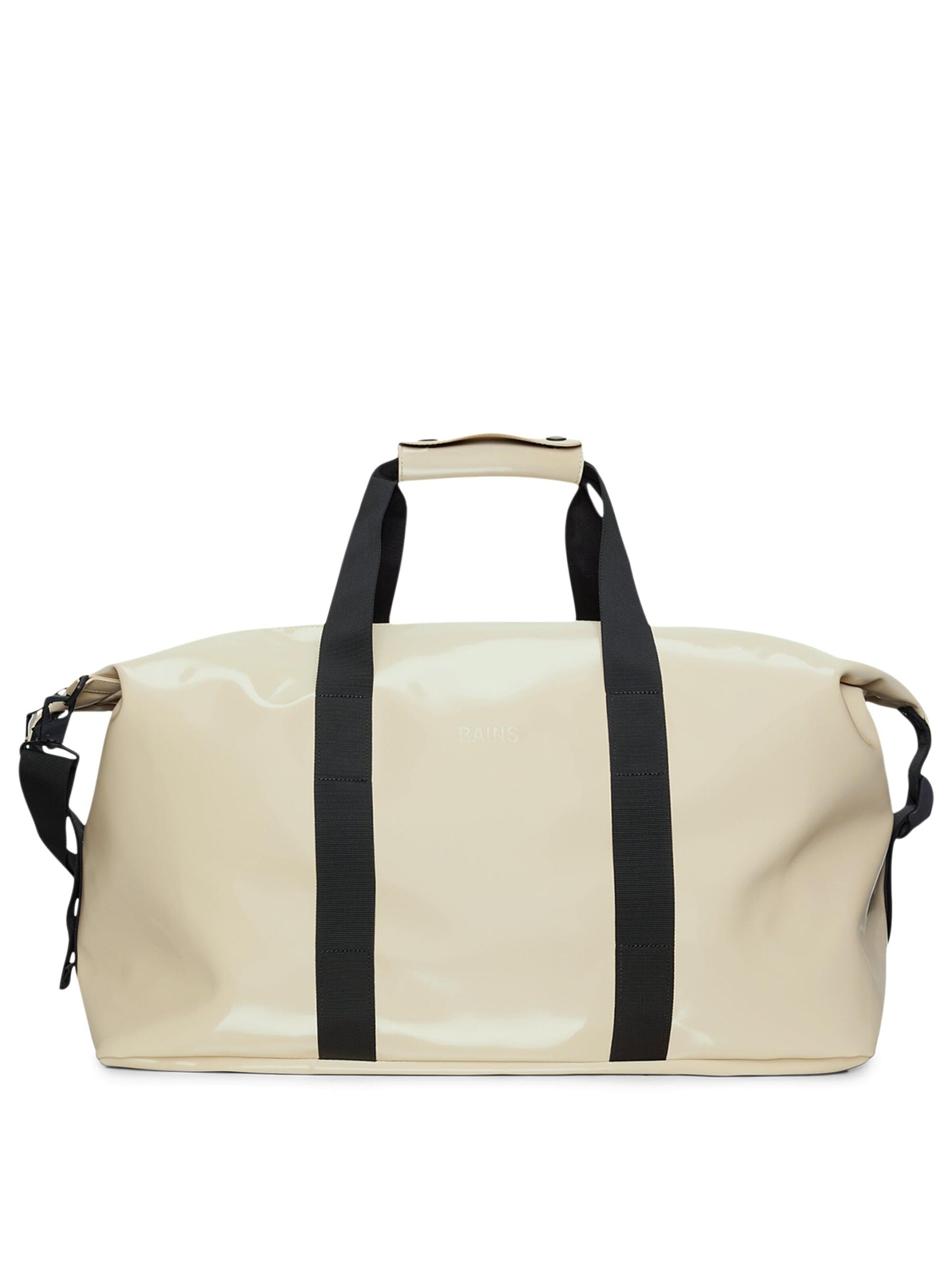 RAINS Travel Bag 'Hilo' in Beige: front