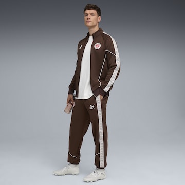 Veste de sport 'FC St. Pauli King Anthem' PUMA en marron