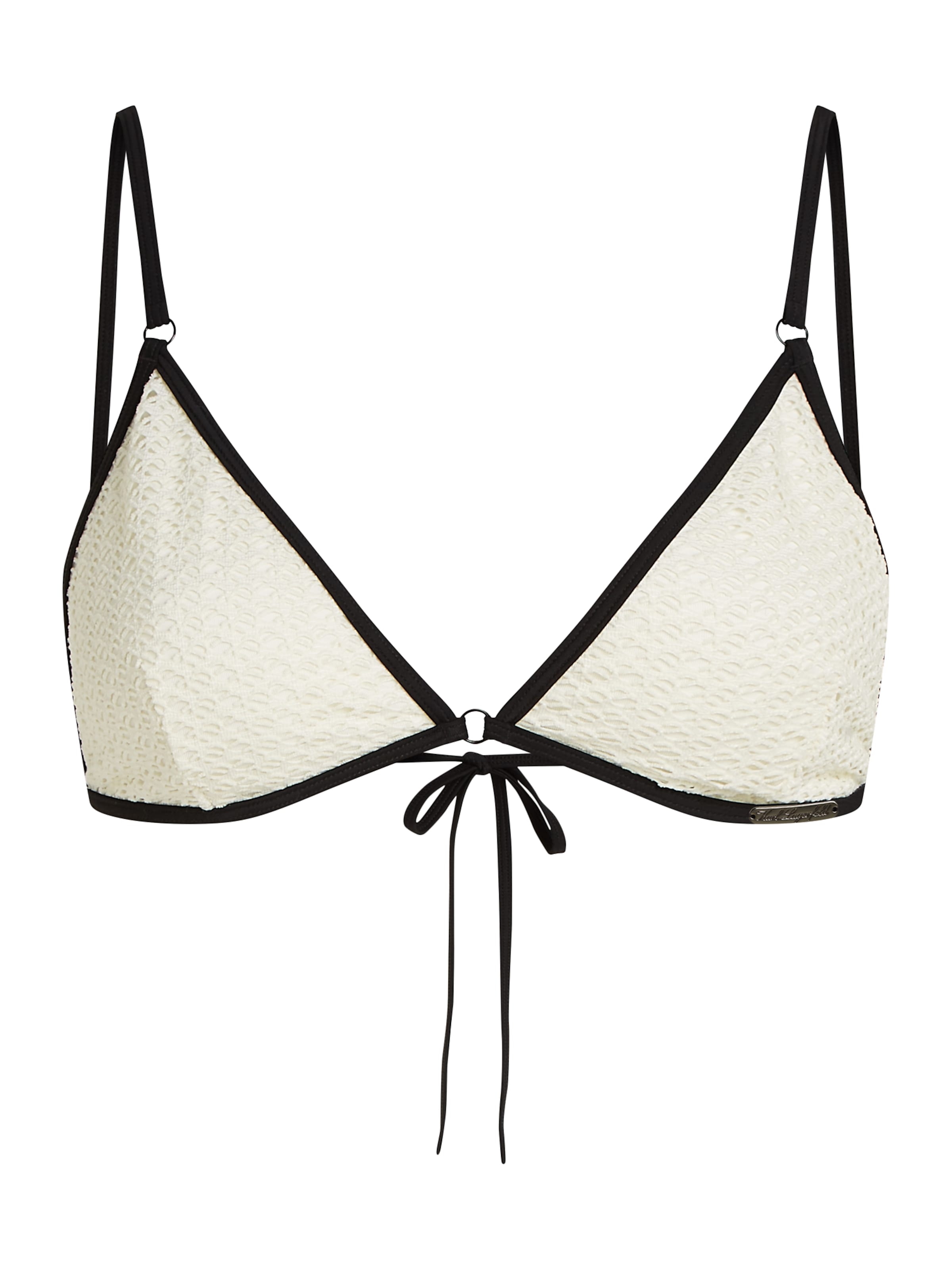 Karl Lagerfeld Bikinový top - krémová / čierna, Produkt