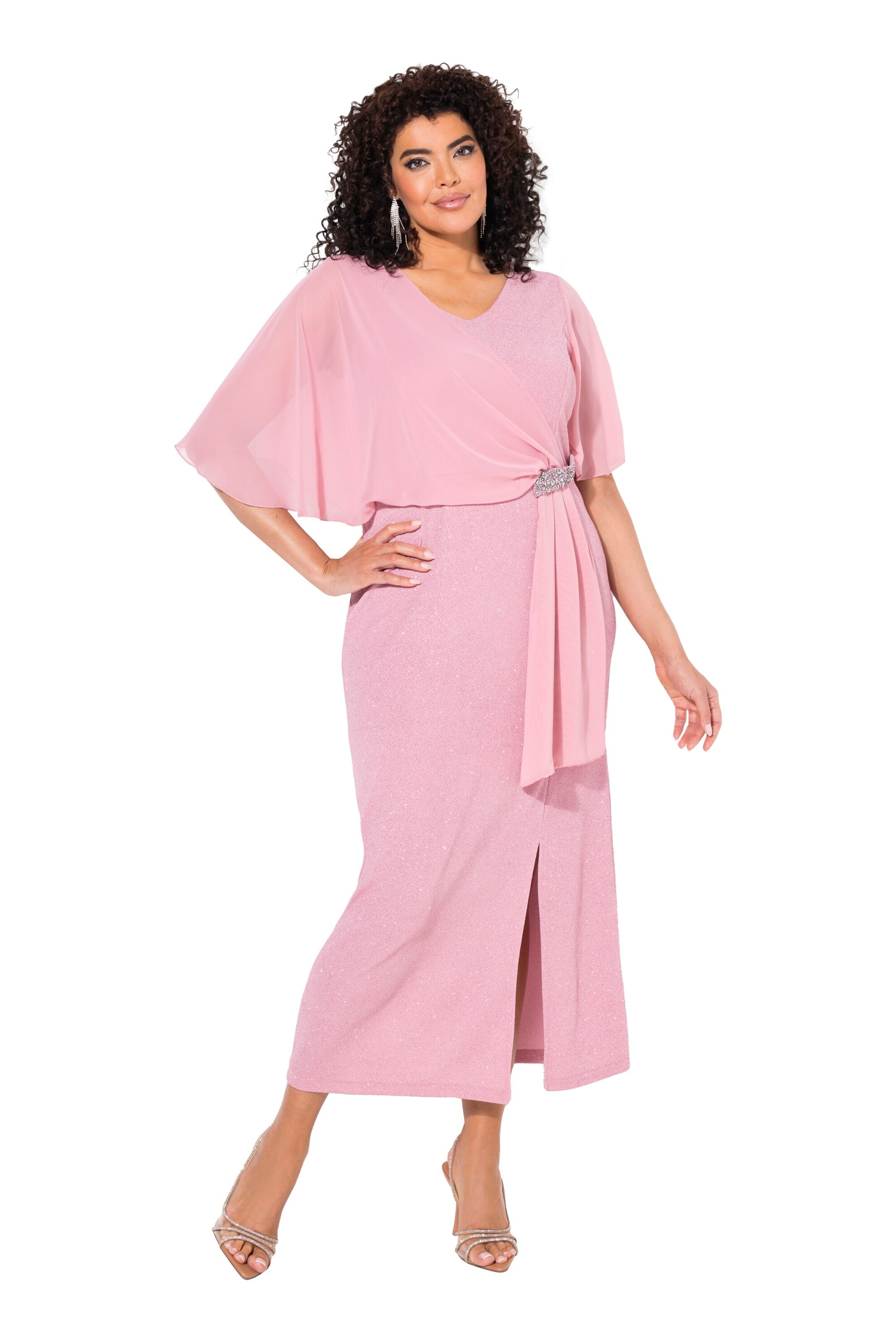 Ulla Popken Dress in Pink: front
