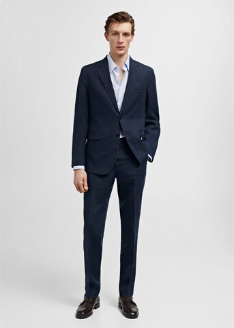 MANGO MAN Regular Pantalon 'Amalfi' in Blauw
