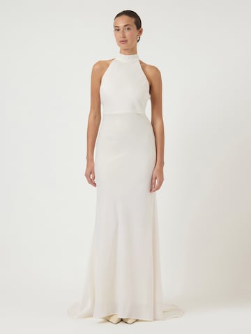 YAS Aftonklänning 'YASDOTTEA' i vit: framsida