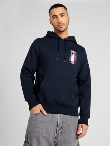 Sweat-shirt TOMMY HILFIGER en bleu : devant