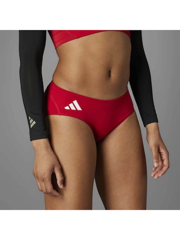Skinny Pantalon de sport 'ADIZERO E BRIEF' ADIDAS SPORTSWEAR en rouge : devant