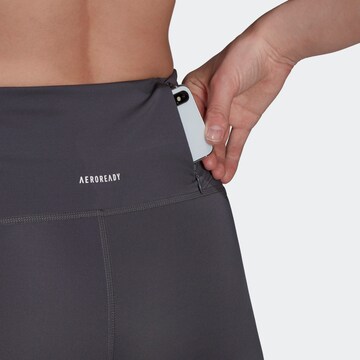 ADIDAS SPORTSWEAR Skinny Workout Pants in Grey