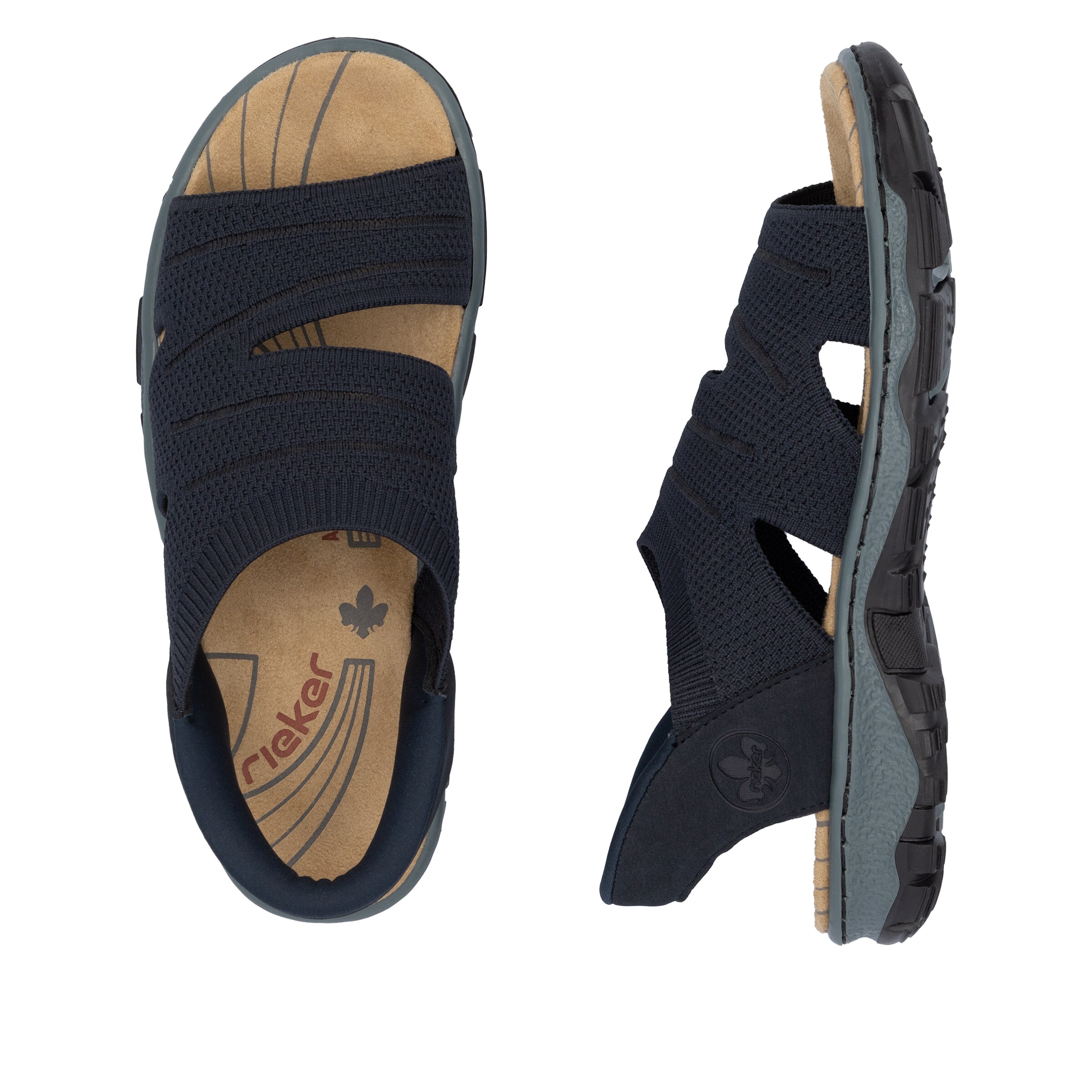 Rieker Hiking Sandals in Blue