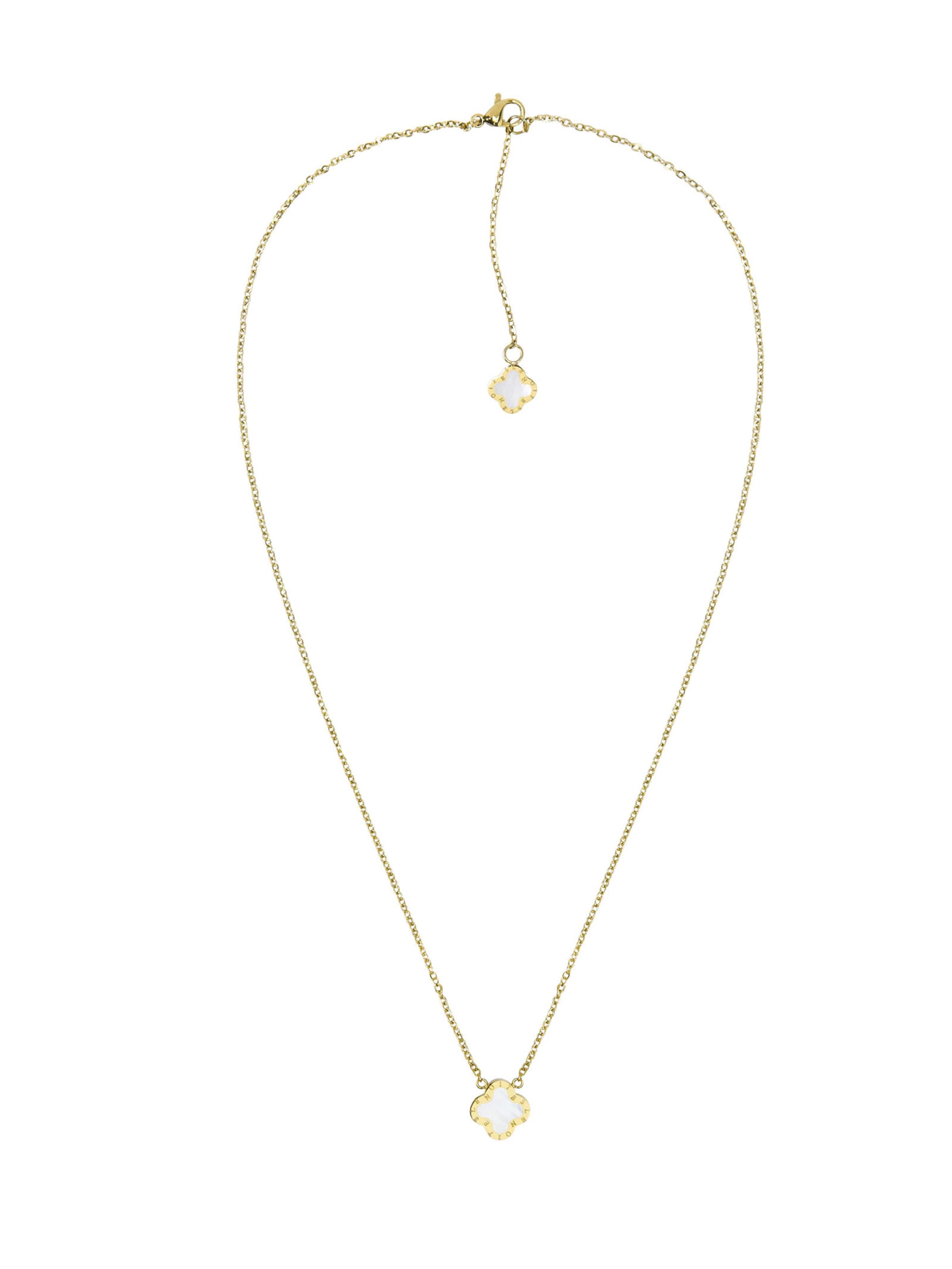 Chaîne 'Four-leaf Clover Mini 10' Lenoites en or : devant