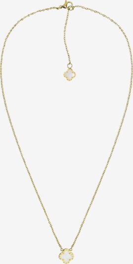 Lenoites Ketting 'Four-leaf Clover Mini 10' in de kleur Goud / Zilver, Productweergave