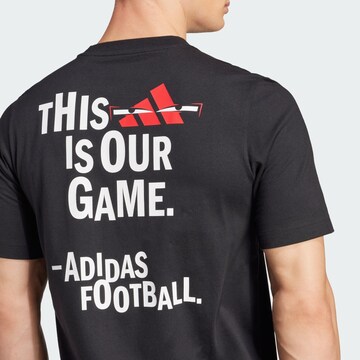 ADIDAS PERFORMANCE Functioneel shirt 'Football' in Zwart