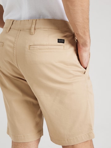 INDICODE JEANS Regular Chino trousers 'Seven' in Beige